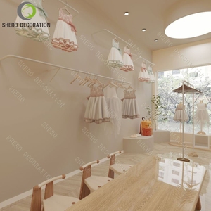 Fashion Kids Clothing Shop Design Customized Metal Garment Display Rack Clothing Store Display Rack Clothing Store Furniture - Product Image 1