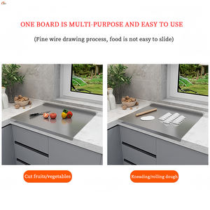 <span class=keywords><strong>Tagliere</strong></span> XR Personalizzabile Extra Large a Doppio Lato in Acciaio Inox 304 Spianatoia Addensata Antiscivolo <span class=keywords><strong>per</strong></span> <span class=keywords><strong>Impastare</strong></span> Pannello da Forno Taglieri da Cucina - Product Image 6