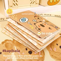 Carnet Kawaii Mini Capybara, Carnet de poche mignon et varié, Journal, Agenda, Bloc-notes de planification, Papeterie amusante à thème dessin animé, Cadeau