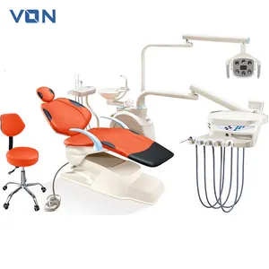 Cadeira dental integral de luxo, cadeira com sensor ce