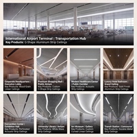 Techo de Soffit de Aluminio MEIYU con Aspecto de Madera, Diseño Moderno, Resistente al Fuego e Impermeable para Centros Comerciales, Almacenes y Uso en Exteriores