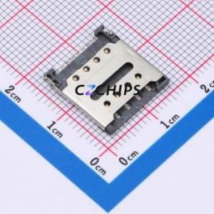 KH-SIM1616-8PIN SIM Card Connector SMD Connector Flip Cover Type Micro SIM Card Card Holder 1.5mm - Product Image 1
