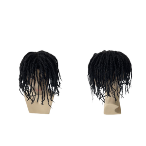 Peluca de pelo <span class=keywords><strong>afro</strong></span> para <span class=keywords><strong>hombre</strong></span>, tupé de pelo <span class=keywords><strong>afro</strong></span> para <span class=keywords><strong>hombre</strong></span>, 8x10 - Product Image 2