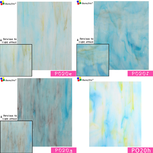 Lastra <span class=keywords><strong>di</strong></span> <span class=keywords><strong>Vetro</strong></span> Colorato Tradizionale Opale 10x10cm - Vari Colori, Resistente all'Acqua, Spessore 3mm, <span class=keywords><strong>Mosaico</strong></span> in <span class=keywords><strong>Vetro</strong></span> Tiffany per Hobby Artistici Fai-da-Te - Product Image 5