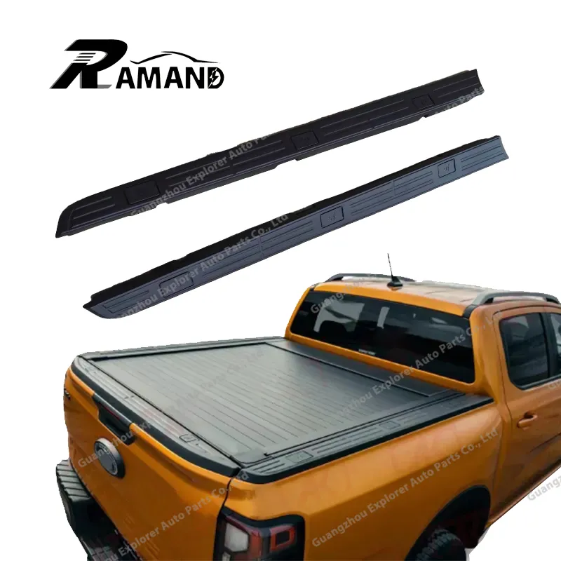Black Plastic Bed Liner Ranger T9 Pickup Trucks Wildtrak Tailgate Accessories Bed Rail Cover Trim for Ford Ranger 20