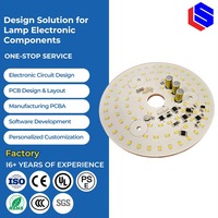 Servicio de Desarrollo de Diseño de PCBA Personalizado, Panel de Luz LED de 24W con Atenuación Triac Lineal, Ensamblaje Electrónico, Placa de Circuito LED de 24W
