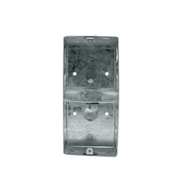 Boîte de jonction électrique durable IP55 de 160*75*50 mm, en acier galvanisé, rectangulaire, résistante à la corrosion, en métal