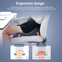 Coussin orthopédique pour le coccyx, soulagement de la douleur, mousse à mémoire de forme, confort, soutien ergonomique avec base antidérapante pour la conduite