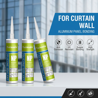 Sellador de Silicona de Curado Neutro para Panel Compuesto de Aluminio, Muro Cortina, Anticorrosión, Resistente a los Rayos UV, Adhesión Flexible