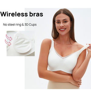Sujetador Inalámbrico Hygieia Personalizado de Talla Grande con Cobertura Total y Soporte para Mujeres Curvilíneas, Sujetador para Dormir, Bralette Inalámbrico - Product Image 1