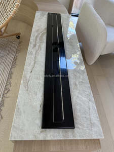 Chimenea inteligente de Interior de gama alta personalizada, inserto de llama Real de acero moderno, Metal alimentado con Alcohol para Villa, hogar, sala de estar - Product Image 3