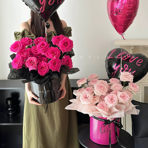 2025 High Quality Round <strong>Flower</strong> Storage Bucket Paper <strong>Box</strong> For Bouquet Packaging And Gift Giving - Product Image 6