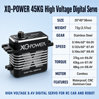 Moteur servo RC 45KG 50KG, moteur servo numérique sans noyau avec boîte de vitesses, servo de direction robuste pour voiture RC, servo à longue durée de vie