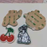 Patch en feutre tissé thermocollant 3D en forme d'étoile brodé Bigfoot de dessin animé pour vêtements et chapeaux