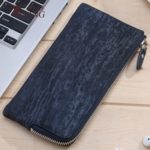 เฉาหนิวกระเป๋าสตางค์ใบยาวหนังแท้สีเบอร์กันดีกระเป๋าถืออเนกประสงค์ 4207 - Product Image 2