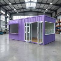 Magasin mobile en conteneur, salle d'activités pour appartement - Maison conteneur pliable au design contemporain avec garantie de 2 ans