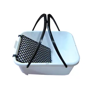 New Plastic 9 &10 Inch Square Injected Paint Bucket Paint Pot Tray 12L with Grid for Loading Paint Brush Cleaning Bucket