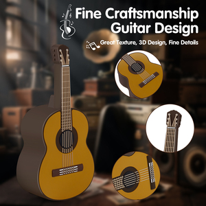 Người hâm mộ âm nhạc trẻ em Quà tặng Guitar loa không dây âm thanh tuyệt vời Máy tính để bàn trang trí di động ngoài trời du lịch Guitar loa không dây - Product Image 2