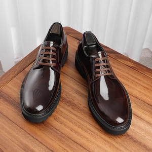 2025รองเท้าอ๊อกซฟอร์ดมีเชือกผูกหนังวัวแท้กันน้ำกันกลิ่นลายจุดสำหรับธุรกิจฤดูใบไม้ร่วงล่าสุด - Product Image 3