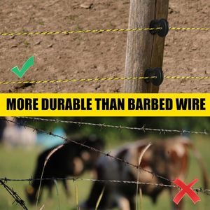 Alambre de 2 mm para Cercas Eléctricas de Aves de Corral y Ganado, Polialambre para Cercas Eléctricas, Alambre para Cercas Agrícolas, Alambre Eléctrico para Cercas, Alambres Eléctricos para Pastoreo - Product Image 3