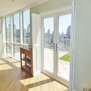 Panneaux de persiennes horizontales en PVC blanc lisse <span class=keywords><strong>pour</strong></span> portes coulissantes et volets de plantation, <span class=keywords><strong>pour</strong></span> usage <span class=keywords><strong>extérieur</strong></span> et en cuisine (vente en gros) - Product Image 4