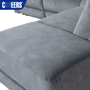 Canapé sectionnel électrique inclinable en tissu au design moderne MANWAH CHEERS avec port USB pour salons d'appartements et de villas - Product Image 5
