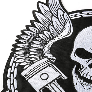 Thêu Skull, Punk, Châu Âu Và Mỹ Phong Cách Lớn Cá Nhân Hành Lý Quần Áo Thêu Vá - Product Image 2