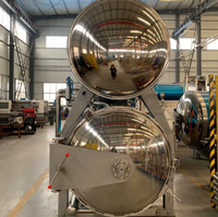Nouveau Stérilisateur à Autoclave Entièrement Automatique Haute Température et Haute Pression en Acier Inoxydable 304 avec Contrôle PLC pour Boîtes de Nourriture pour Animaux et Friandises pour Chats