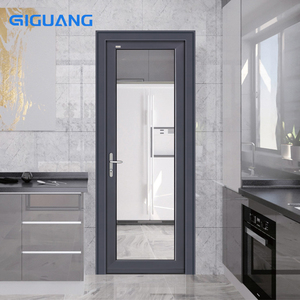 Porte française Porte battante double et battante simple Porte en verre d'aluminium à rupture thermique - Product Image 3