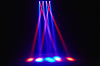 Lumière de scène disco 80W, éclairage de scène RGBW, tête mobile pour parc à thème, scène DJ, bar disco, spectacle DJ, éclairage de scène