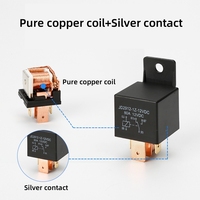 Relé de Alta Corriente de 40A para Motocicleta/Vehículo Eléctrico/Automóvil 12V 24V 48V 60V 72V DC SPDT, Relé Impermeable con Enchufe, Relé GPS