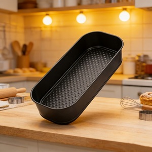 Oval Non Stick Toast Mold Carbon Steel Springform Pan Rectangle Baking Dish For Cake And Bread Oven Safe - Product Image 1