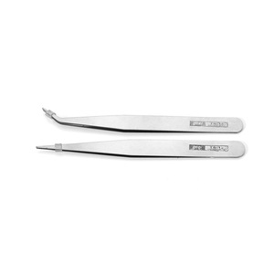 Stainless Steel Tweezers Set Pointed And Bent Tips For Jewelry Making Diy Craft <b>Tools</b> - Product Image 2