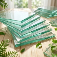 Verre trempé de sécurité transparent pour la construction, fabricant de fenêtres en Chine