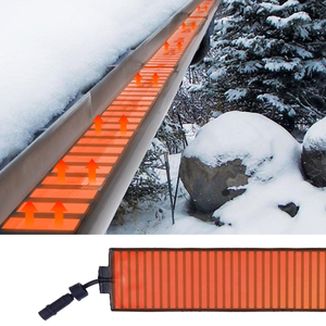 Tapis chauffant électrique pour gouttières, système de dégivrage de toiture, prévention des barrages de glace, tapis chauffants extérieurs en PVC pour la fonte de la neige - Product Image 2
