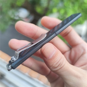 Cuchillo de Bolsillo Plegable Portátil para Supervivencia en la Jungla, para Acampar al Aire Libre, con Funda Negra, Hoja de Acero Inoxidable Reforzada con Fibra de Vidrio, DIY OEM - Product Image 4