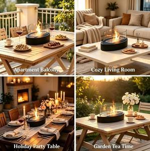 Chimenea de Bioetanol de Sobremesa, Precio de Fábrica OEM, Chimenea Portátil de <span class=keywords><strong>Etanol</strong></span> sin Humo para Fiestas, Decoración del Hogar y Patio - Product Image 3
