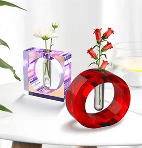 P1235 Home Decoration Living Room Office Table Vase Tube Flower Resin Mold Kit DIY Handmade Test Tube Plant Pot Silicone Molds