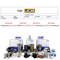 Pièces détachées d'origine IZUMI pour JCB, JCB444, JCB448, JCB3CX, JC84CX, JCB220, JCB230, JCB3DX, kit de réparation de moteur, kit de chemise de piston