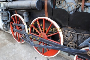Art mural en métal 3D du <span class=keywords><strong>train</strong></span> à vapeur noir industriel-Peinture vintage en fer rouillé pour décor <span class=keywords><strong>de</strong></span> bar, restaurant et café - Product Image 4