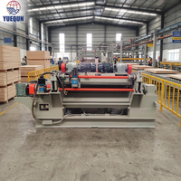 Mesin Pengupas Veneer Kayu Planer Pengolah Kayu Kontrol PLC Akurasi Tinggi Otomatis