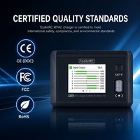 Chargeur intelligent ToolkitRC M7AC AC100W DC300W à double sortie, multifonction, avec test de signal et déchargeur d'équilibrage pour drones FPV RC et aéronefs