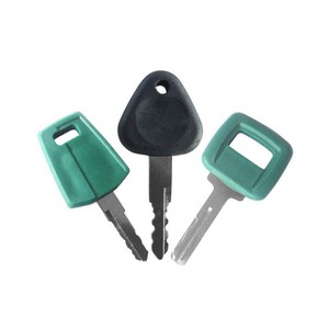 Jeu de 3 clés de véhicule pour Volvo, matériel lourd, excavatrice, chargeuse, camion, clé noire en PP, fonction de déverrouillage - Product Image 5