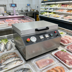 Machine d'emballage sous vide <span class=keywords><strong>de</strong></span> table électrique commerciale pour la mise sous film des aliments, largeur <span class=keywords><strong>de</strong></span> film 260/330 mm - Product Image 3