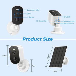 Caméra de surveillance solaire Solarcam Ips Xm Eye 8K <span class=keywords><strong>Wybot</strong></span> S2, caméra économique Air 200m 4gna, Kamera Elan Nexx, kits de puces Camara, Fernye Security 5v - Product Image 6