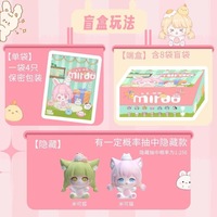 MANCHAO Zodiaque Chinois Figurine Surprise en Sachet et Boîte Mystère, Mignonne, Tendance, Faite à la Main, Ornement de Bureau