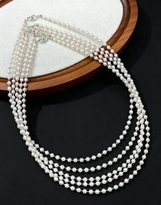 Wholesale Available, Memory <b>Wire</b> Starry Sky Natural Pearl Necklace with 925 <b>Sterling</b> <b>Silver</b> Accessories, Fashion Clavicle Neckla - Product Image 4