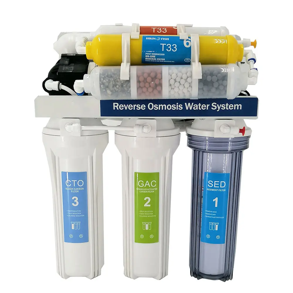 7 stage household reverse osmosis water purifier with RO membrane water filters