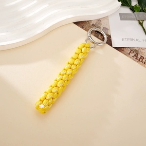 Customized Macrame Colorful Braided Strap Handmade <b>Bag</b> <b>Charms</b> Women Clothing Accessories Summer Holiday Girls Car Key Chain - Product Image 4