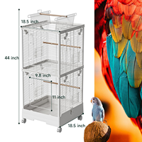 Nouvelle conception de cage à oiseaux de luxe de grande taille sur roues, en matériaux sûrs, volière extérieure, cage de transport pour l'élevage